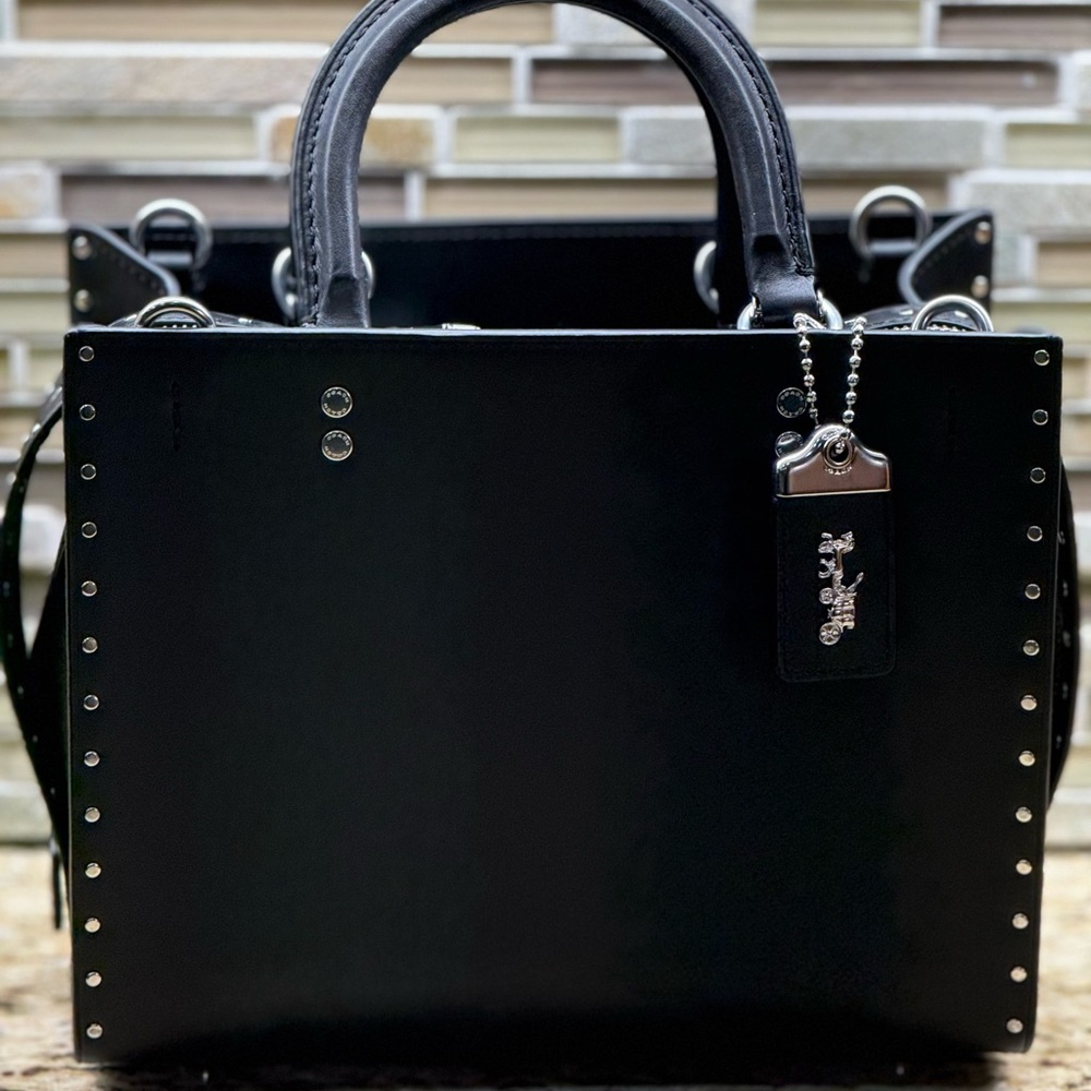 Coach Rogue Bag 25 Rivets Black NWT